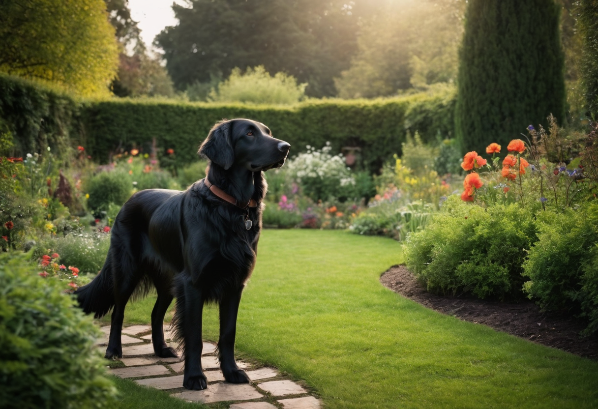 flattened coated retriever